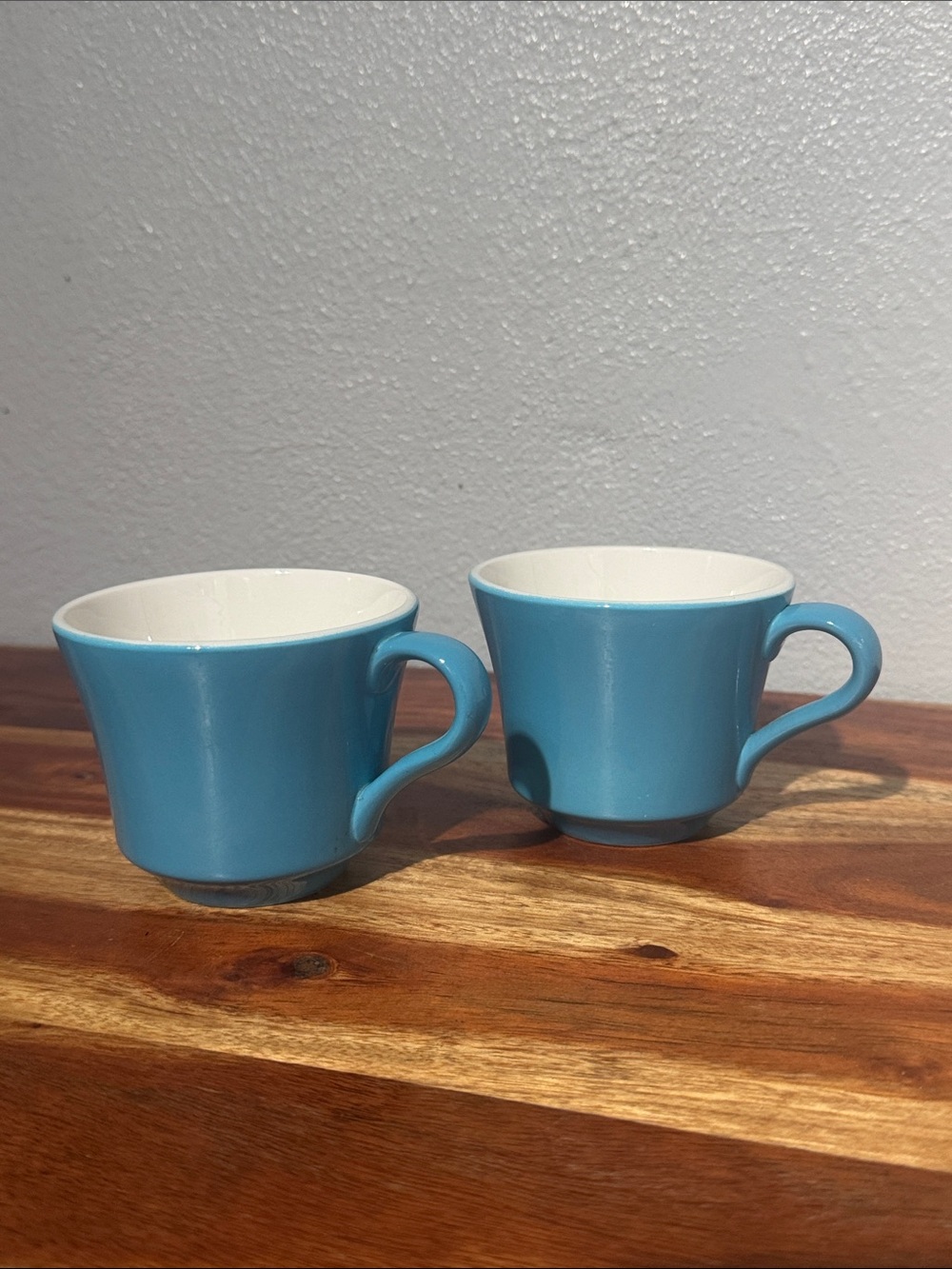 Vintage Citation Ironstone by Interpace Blue Teacups Coffee Cups Set of 2 T-27 M